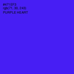 #471EF3 - Purple Heart Color Image