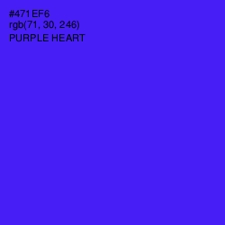 #471EF6 - Purple Heart Color Image