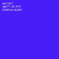 #471EF7 - Purple Heart Color Image