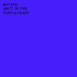 #471EF9 - Purple Heart Color Image