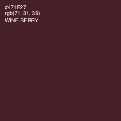 #471F27 - Wine Berry Color Image