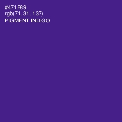 #471F89 - Pigment Indigo Color Image