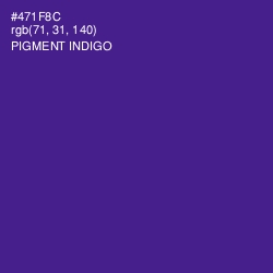 #471F8C - Pigment Indigo Color Image