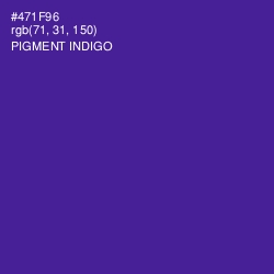 #471F96 - Pigment Indigo Color Image