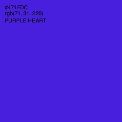 #471FDC - Purple Heart Color Image