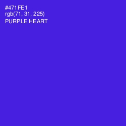 #471FE1 - Purple Heart Color Image