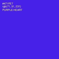 #471FE7 - Purple Heart Color Image