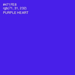 #471FE8 - Purple Heart Color Image