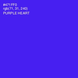 #471FF0 - Purple Heart Color Image