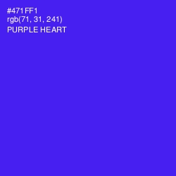 #471FF1 - Purple Heart Color Image