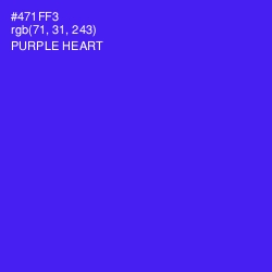 #471FF3 - Purple Heart Color Image