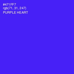 #471FF7 - Purple Heart Color Image