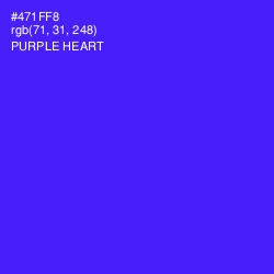 #471FF8 - Purple Heart Color Image