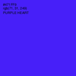 #471FF9 - Purple Heart Color Image