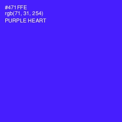 #471FFE - Purple Heart Color Image