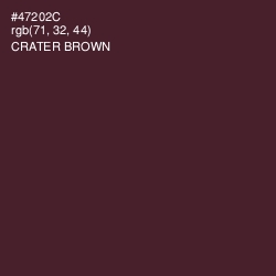 #47202C - Crater Brown Color Image