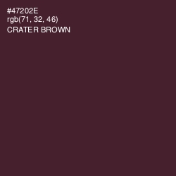 #47202E - Crater Brown Color Image