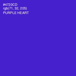 #4720CD - Purple Heart Color Image