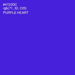 #4720DC - Purple Heart Color Image