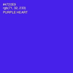 #4720E9 - Purple Heart Color Image