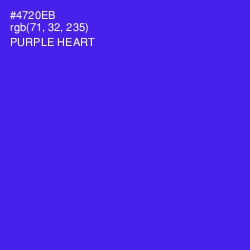 #4720EB - Purple Heart Color Image