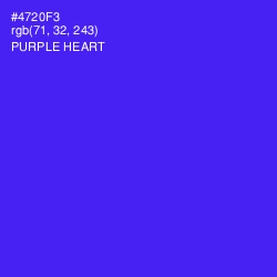 #4720F3 - Purple Heart Color Image