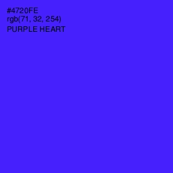 #4720FE - Purple Heart Color Image