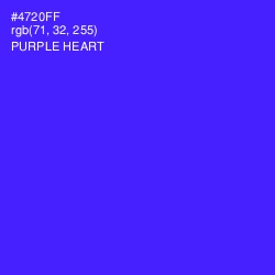 #4720FF - Purple Heart Color Image