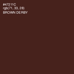 #47211C - Brown Derby Color Image