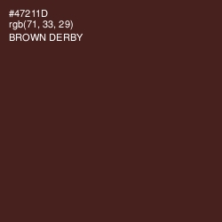#47211D - Brown Derby Color Image