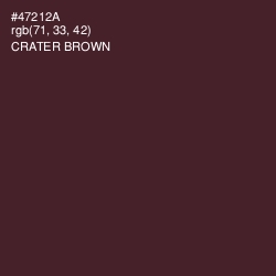 #47212A - Crater Brown Color Image