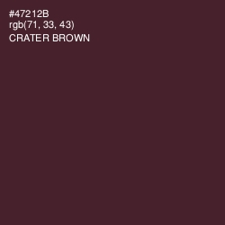 #47212B - Crater Brown Color Image