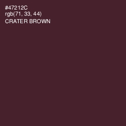 #47212C - Crater Brown Color Image