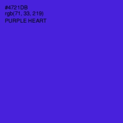 #4721DB - Purple Heart Color Image