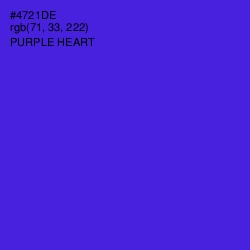 #4721DE - Purple Heart Color Image