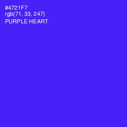 #4721F7 - Purple Heart Color Image
