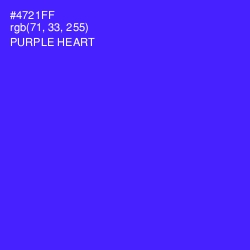 #4721FF - Purple Heart Color Image