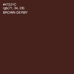 #47221C - Brown Derby Color Image