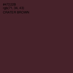 #47222B - Crater Brown Color Image