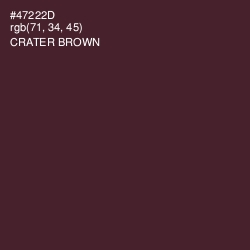 #47222D - Crater Brown Color Image