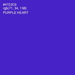 #4722C6 - Purple Heart Color Image