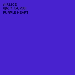 #4722CE - Purple Heart Color Image