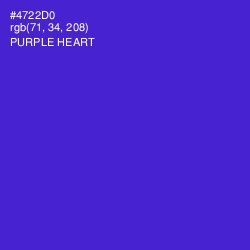 #4722D0 - Purple Heart Color Image