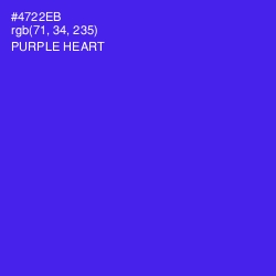 #4722EB - Purple Heart Color Image