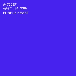 #4722EF - Purple Heart Color Image