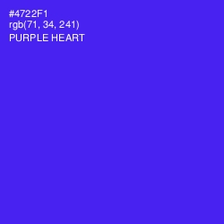 #4722F1 - Purple Heart Color Image