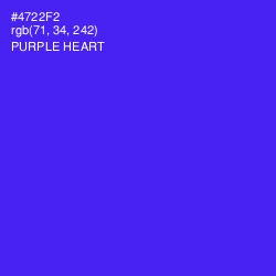 #4722F2 - Purple Heart Color Image