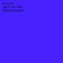 #4722FF - Purple Heart Color Image