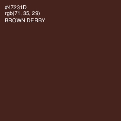 #47231D - Brown Derby Color Image