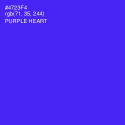 #4723F4 - Purple Heart Color Image